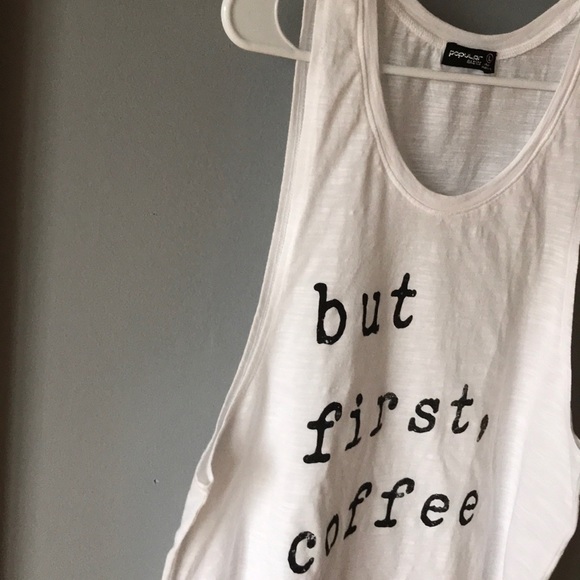 But First, Coffee simple graphic tank top - Picture 6 of 8